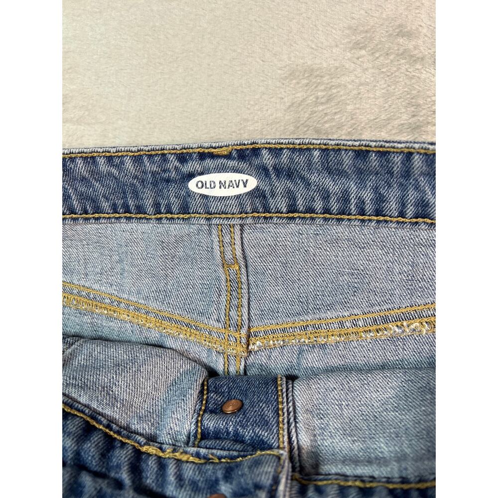 Old Navy Button Front Denim Skirt Size 16 XL Blue Jean A-Line Midi - Picture 5 of 6